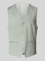 Regular fit gilet met paspelzakken van HECHTER PARIS - 14