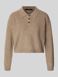 Sweter o kroju regular fit z kołnierzykiem polo model ‘EXCITING’ od Vero Moda - 15