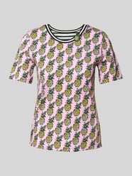 T-shirt in all-over look met ronde hals van Marc Cain - 17