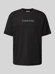 T-Shirt mit Label-Detail von CK Calvin Klein Schwarz - 30