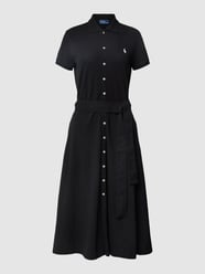 Polokleid mit Label-Stitching von Polo Ralph Lauren Schwarz - 15