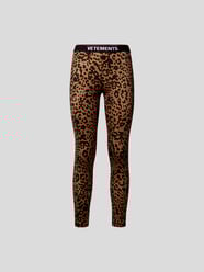 Leggings mit Animal-Print von VETEMENTS Braun - 35