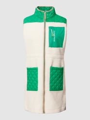 Steppweste mit Teddyfell Modell 'BERRI' von TheJoggConcept Grün - 7