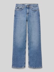 Wide Leg Jeans mit Label-Detail von Calvin Klein Jeans Blau - 22