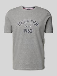 T-shirt met labelprint van HECHTER PARIS Grijs / zwart - 11