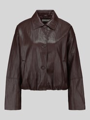 Regular Fit Kunstlederjacke mit überschnittenen Schultern von Jake*s Casual - 14