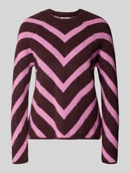 Boxy Fit Pullover mit Raglanärmeln Modell 'ELIZA' von ONLY Bordeaux - 1