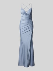 Maxikleid mit Drapierungen und Gehschlitz von Mascara - 27
