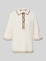 Gebreid shirt met polokraag en knoopsluiting curated by Anna Schürrle van Style Icon Collection - 5