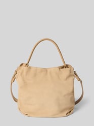Handtas met hengsel van kalfsleer met korte hengsel van Hey Marly Beige - 10