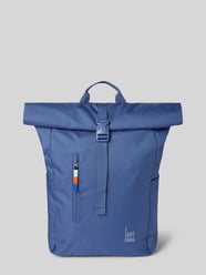 Rucksack mit Label-Print Modell 'Rolltop Easy' von Gotbag Blau - 14
