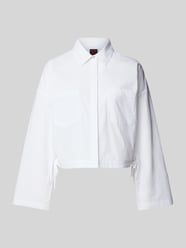 Bluse mit aufgesetzten Brusttaschen von Stefanel Weiß - 41