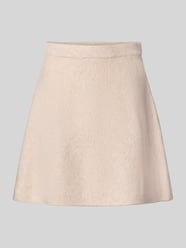 Nauwsluitende minirok met wol, model 'MALOU' van PIECES Beige - 43