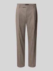 Regular fit stoffen broek met persplooien, model 'Salto' van Cinque Beige - 5
