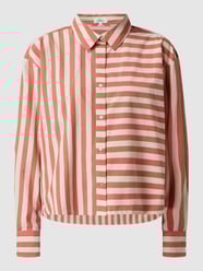 Boxy fit blouse met streepmotief  van s.Oliver RED LABEL Oranje - 35