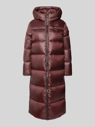 Lange donsjas met capuchon, model 'CILIA' van Blauer Usa Bordeaux - 12