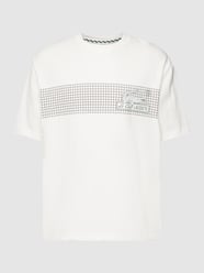 T-Shirt mit Label-Print von Lacoste Beige - 33