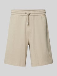 Regular fit sweatshorts met labeldetail van CK Calvin Klein Beige - 32