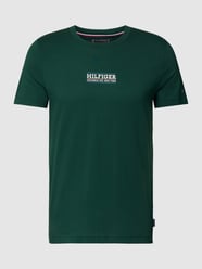 T-shirt z nadrukiem z logo od Tommy Hilfiger Zielony - 33