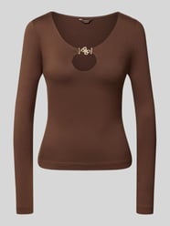 Relaxed Fit Longsleeve aus elastischem Material-Mix von GUESS - 47