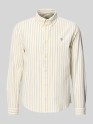 Regular Fit Freizeithemd mit Button-Down-Kragen und Stitching von REVIEW - 12