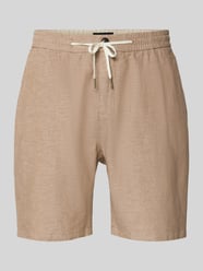 Szorty z mieszanki bawełny i lnu z elastycznym pasem od Scotch & Soda - 17