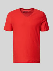 T-shirt z dekoltem w serek w kroju regular fit od MCNEAL - 8