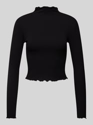 Longsleeve mit Stehkragen Modell 'Daniela' von EDITED Schwarz - 35