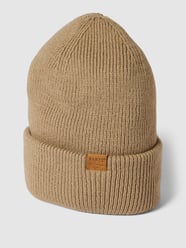 Beanie mit Label-Detail Modell 'KINABALU' von Barts Braun - 9