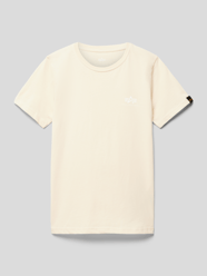 T-Shirt mit Label-Print von Alpha Industries Weiß - 42