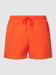 Badehose mit Logo-Stitching von Tommy Hilfiger Orange - 21