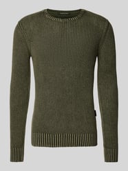 Gebreide pullover met labeldetail van Replay Groen - 14