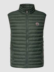 Bodywarmer in doorgestikte look van Colmar Originals Groen - 1