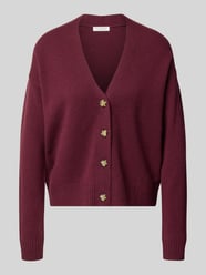Vest met knoopsluiting van Christian Berg Woman Bordeaux - 22