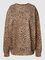 Oversized Sweatshirt mit Animal-Print Modell 'Doccia' von HUGO Braun - 18