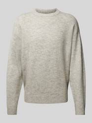 Gebreide pullover met ronde hals, model 'OLLIE' van Jack & Jones Grijs / zwart - 6