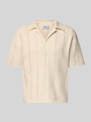 Strickshirt mit Reverskragen und Knopfleiste von Jake*s Studio Men - 23