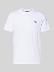 T-Shirt mit Logo-Patch und Rundhalsausschnitt von Emporio Armani - 35