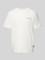 Oversized T-Shirt mit Label-Print von Napapijri Weiß - 18