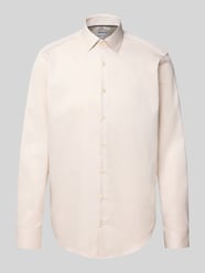Regular Fit Business-Hemd mit Kentkragen von Jake*s Beige - 38