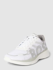 Sneakersy z obszyciem w kontrastowym kolorze od BOSS Biały - 47