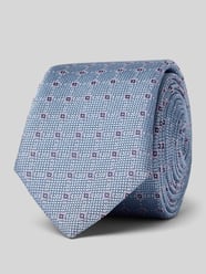 Krawatte mit Allover-Muster von BOSS Blau - 11