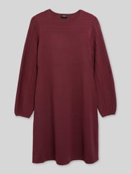 Tricotjurk met gestructureerde mouwen van s.Oliver BLACK LABEL Bordeaux - 30