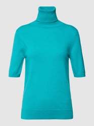 Strickpullover aus Kaschmir von Herzensangelegenheit Türkis - 18