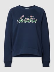 Sweatshirt mit Label-Print von Esprit Blau - 32