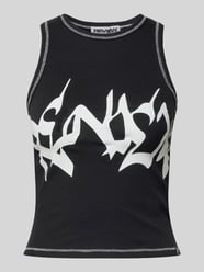 Tanktop mit Label-Print von Review Schwarz - 45