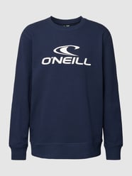 Sweatshirt met logoprint, model 'CREW' van ONeill Blauw / turquoise - 4