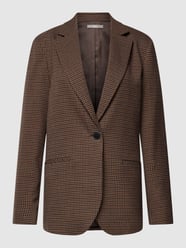 Blazer mit Viskose-Anteil und Paspeltaschen von Jake*s Collection Braun - 32