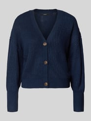 kardigan rozpinany o kroju oversized z dekoltem w serek model 'LEA' od VERO MODA - 10
