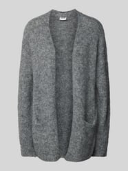 Cardigan met zijzakken, model 'SUTTON' van Noisy May Grijs / zwart - 23